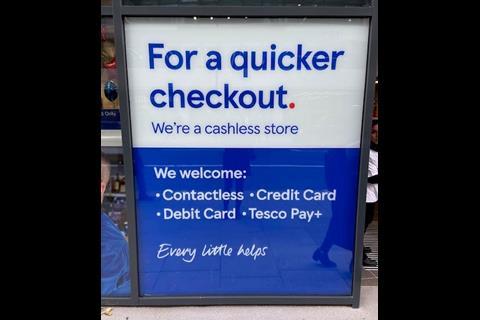 Tesco cashless store, High Holborn